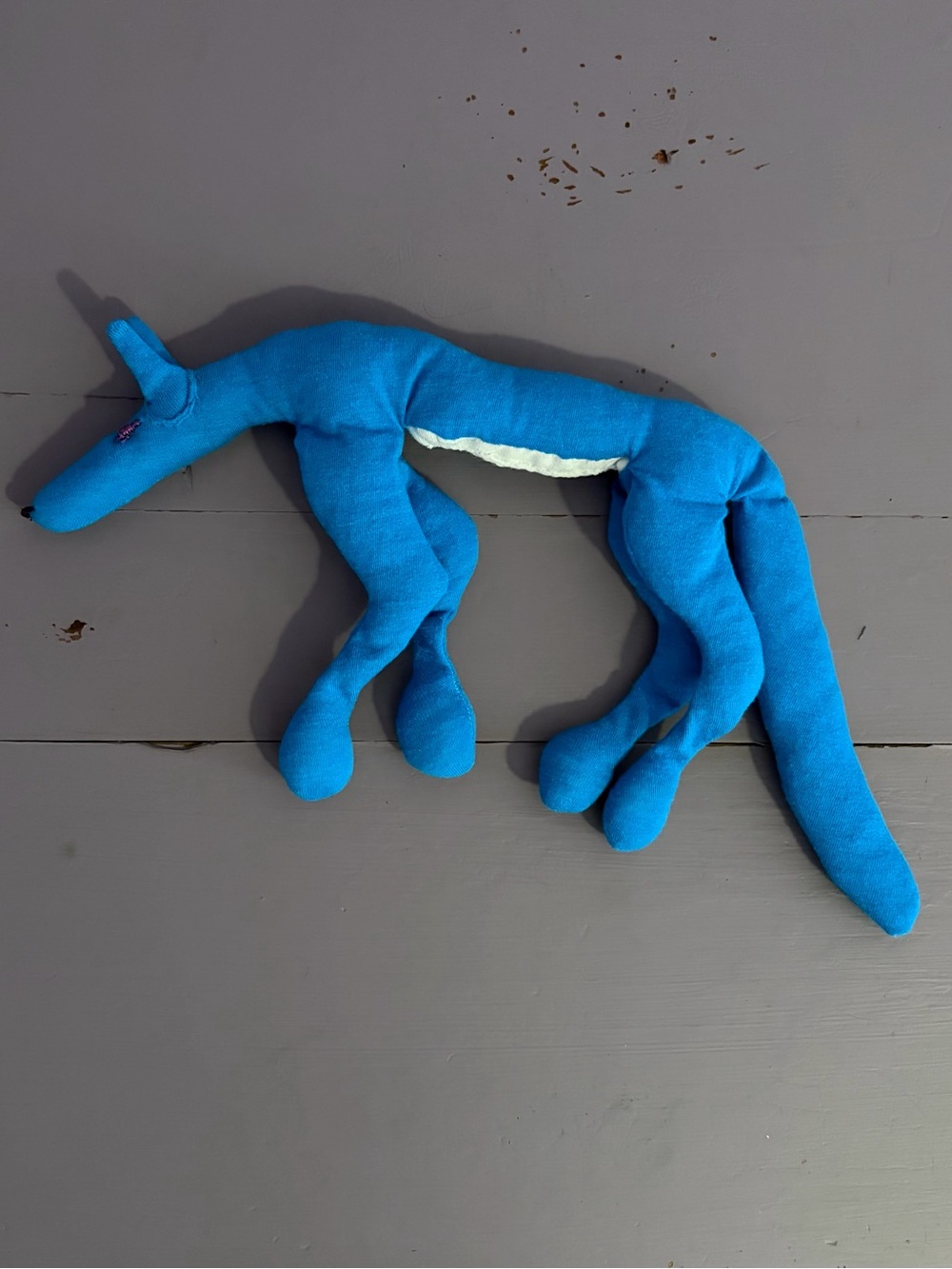 🐺WOLF🐺 9” Blue PLUSH Handmade CUSTOM Collectible DOG
